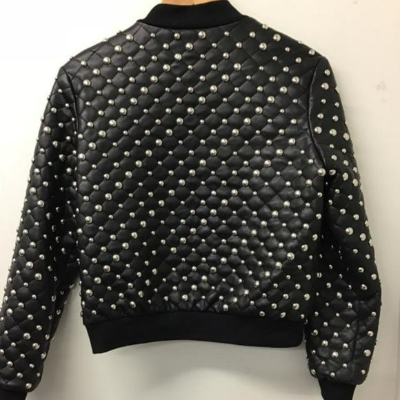 MOSSMAN Heart Break Quilted Black Bomber Jacket - Picture 12 of 13